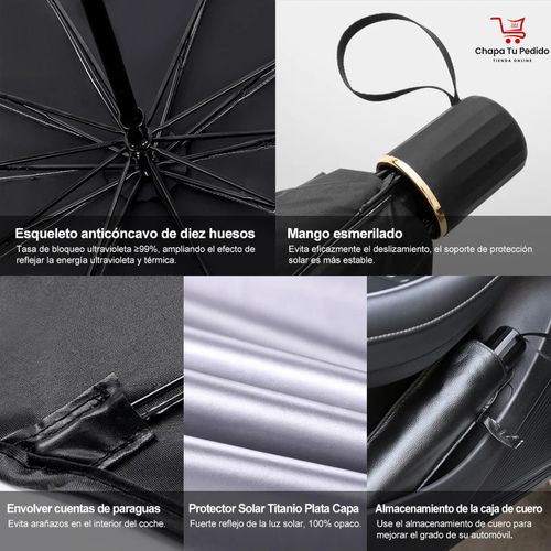 Tapasol de Parabrisas Tipo Paraguas Portátil